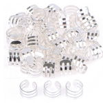 Set 20 Accesorii pentru Codite Afro - Box Braids, Silver, Birdye Bride