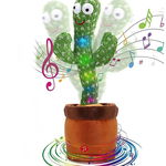 CACTUS dansator si vorbitor de plus cu LED-uri Colorate / Jucarie interactiva , GAVE