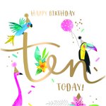 Felicitare - 10th Birthday - Fete | Ling Design, Ling Design