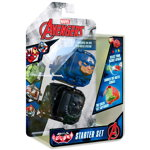 Set 2 figurine de lupta Battle Cubes Avengers, Captain America vs Black Panther , Battle Cubes