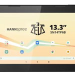 Tableta HANNspree Pad Zeus 3 SN14TP6B, Procesor MediaTek MT8183 Dual-Core 2GHz, Ecran IPS 13.3inch, 6GB RAM, 128GB Flash, 5MP, Wi-Fi, Card Reader, Android 13 (Negru) , Hannspree