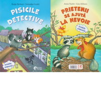 Pisicile detective / Prietenii se ajuta la nevoie (2 povesti intr-o singura carte), 