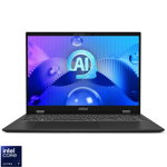 Laptop MSI 16'' Prestige 16 AI Studio B1VFG, QHD+, Procesor Intel® Core™ Ultra 7 155H (24M Cache, up to 4.80 GHz), 32GB DDR5, 1TB SSD, GeForce RTX 4060 8GB, Win 11 Home, Stellar Gray, MSI