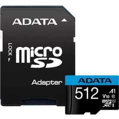 Card microSD 512GB, clasa UHS-I 10, ADATA AUSDX512GUICL10A1-RA1