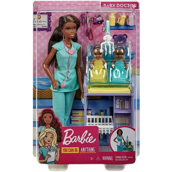 Barbie Cariere Set cu papusa doctor pediatru, Barbie