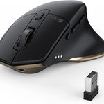 Mouse Wireless iClever, negru/auriu, 2,4 G, 2400 DPI