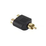 Accesorii Audio Hi-Fi ADAPTOR RCA TATA-2RCA MAMA GOLD