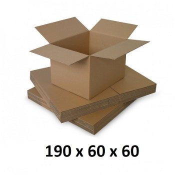 Cutie carton 190x60x60, natur, 5 straturi CO5, 690 g/mp, 