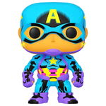 Figurina Funko Pop Black Light Captain America, Funko