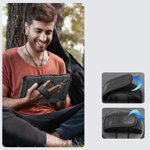 Carcasa 360 grade TECH-PROTECT Solid compatibila cu Samsung Galaxy Tab A9 Plus 11 inch Black, TECH-PROTECT