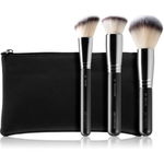 BrushArt Professional Full Face brush set with makeup pouch set de pensule cu geantă Black, BrushArt