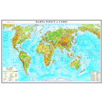 Harta fizica a lumii 35 x 50 cm