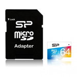 Card de memorie Silicon Power Elite 64GB Micro SDXC UHS-I + adaptor