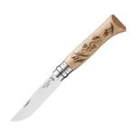 Cutit Opinel Inox nr. 8 cu maner gravat Ski