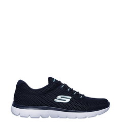 Skechers, Pantofi sport din plasa Arch Fit - Big Appeal, Alb, Albastru deschis, Bleumarin, 39