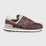 New Balance, Pantofi sport low-top de piele intoarsa 575, Violet prafuit, 11