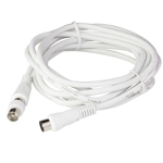 TV EXTENSION CORD 9.5mm\n3m THERMOPLASTIC WHITE, Scame