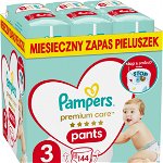 Pampers Scutece Pantaloni Premium Care 3, 6-11 kg, 144 buc., Pampers
