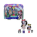 Set papusi Enchantimals - Sage Skunk & Caper si Sabella Skunk & Striper