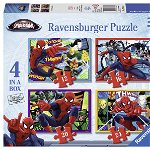 Puzzle spiderman 4 buc in cutie 12/16/20/24 piese ravensburger, Ravensburger