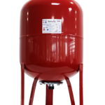 Vas expansiune termic Fornello 50 litri, vertical, cu picioare, culoare rosu, presiune maxima 10 bar, membrana EPDM, Fornello