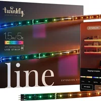 Extensie Banda LED RGB inteligenta, Twinkly Line, Bluetooth, WI-FI, 15W, lumina rece, multicolor, 1,5 m, 90 Led[TWL100ADP-B]