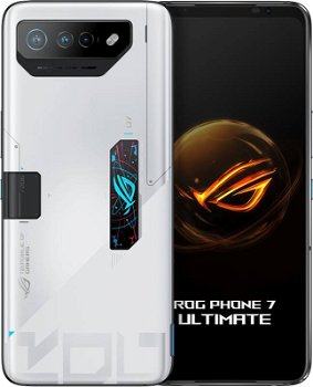 Smartphone ASUS ROG Phone 7 Ultimate, 512GB, 16GB RAM, Dual SIM, 5G, 4-Camere, Storm White, ASUS AeroActive Cooler 7 inclus in pachet