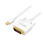 Cablu Mini DisplayPort, DP 1.2 to DVI, LogiLink, alb, 3m `CV0138`, LogiLink