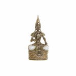 Figură Decorativă DKD Home Decor Auriu* Maro Buda Rășină (13 x 7 x 27 cm), DKD Home Decor