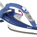 Fier de calcat Tefal AquaSpeed FV5540, Talpa Autoclean, 2600 W, 0.3 l, 180 g/min, Alb/Albastru