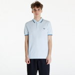 FRED PERRY Twin Tipped Fred Perry Shirt Light Ice/ Cyber Blue/ Midnight Blue, FRED PERRY