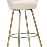 Mauro Ferretti Scaun de bar VIENNA CREAM CM 55X53X110, Mauro Ferretti