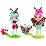 Set figurine Ladelia Ladybug şi Baxi Butterfly- EnchanTimals, Mattel