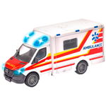 Masina ambulanta Majorette Mercedes-Benz Splinter cu lumini si sunete, Majorette