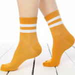 Sosete galbene cu dungi albe Socks Concept 198BRG-3