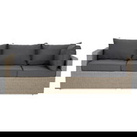 Coltar 3 piese CASABOA lungime 213 210 latime 74 inaltime 64 natur cu gri, Altii