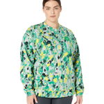 Imbracaminte Femei adidas Plus Size Graphic Sweatshirt HI5368 WhiteClear OnixYellowGreen, adidas