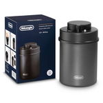 Delonghi Recipient pentru cafea cu vid DeLonghi DLSC071, Corp din inox, Capacitate 1.5l, Capacitate 500g boabe de cafea, Delonghi