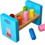 Barbo Toys Pumn din lemn cu ciocan, Peppa Pig, Barbo Toys