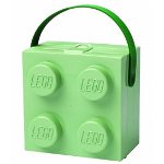 LEGO, Cutie pentru sandwich Sand Green cu maner