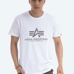 Alpha Industries tricou din bumbac Reflective Print culoarea alb, cu imprimeu 100501RP.09-white, Alpha Industries