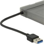 Adaptor USB 3.0 la SATA III pentru HDD 2.5` cu carcasa protectie, Delock 62742, Delock