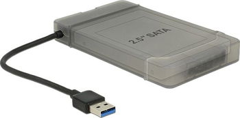 Adaptor USB 3.0 la SATA III pentru HDD 2.5` cu carcasa protectie, Delock 62742, Delock