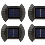 Set 4 Lampi solare cu lumina bidirectionala 8 led/lampa, Divendi-ro