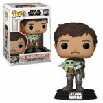 Figurina Funko Pop Mandalorian - Mando Holding Child