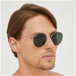 Ray-Ban RB3447 001 Round Metal