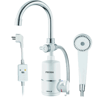 Robinet electrica cada pentru incalzit apa (instant apa calda) Freddo SN-0050, cu para de dus si furtun, 3000 W, 220-240 V, 60°C temperatura maxima, 0.5 Mpa presiune apa