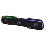 Soundbar Rainbow Esperanza, 6 W, USB, jack 3.5 mm, iluminare LED, RGB