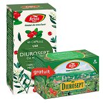Pachet Diurosept cu merisor 63 capsule + Ceai diurosept (20 pliculete) gratis Fares, Fares