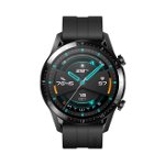 Smartwatch HUAWEI Watch GT 2 46mm, Android/iOS, silicon, negru